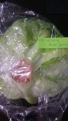 Cost of Food in Germany -domestically grown iceberg lettuce for 0,65€